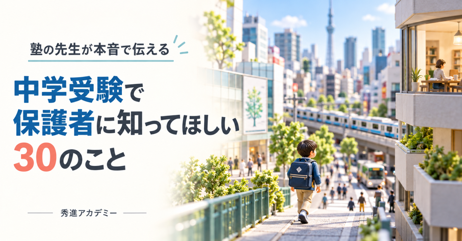 中学受験で保護者に知ってほしい30のこと